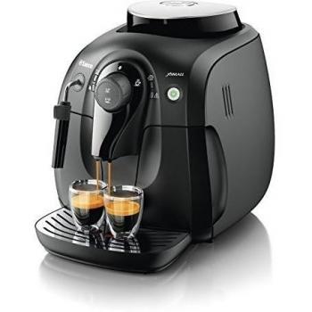 Philips HD8645/01 - Cafetera automática espresso Saeco Xsmall con espumador de leche clásico, molinillos 100% cerámicos, funcion Memo