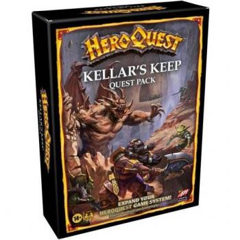 Hasbro Heroquest Expansión Kellar's Keep Juego de Mesa - Juego de mesa de estrategia, expansión del clásico HeroQuest, incluye nuevas misiones, personajes y enemigos, diseñado para 2 a 5 jugadores, recomendado para mayores de
