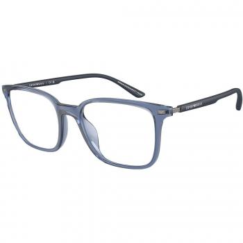 Emporio Armani EA3242U Eyewear, Color 6108, Square Frame, Blue