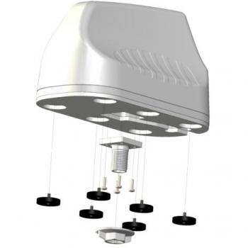 Poynting Antennas A-MIMO-0003-V2-15 5G/LTE Dual-Band MIMO Antenna con Adaptador SMA (M) y RPSMA, 1.8 ~ 4.5