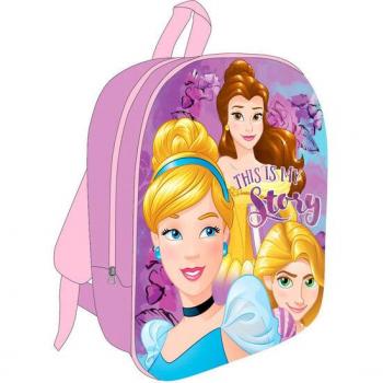Mochila 3D Princesas Disney 30cm