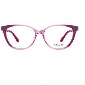 Polar 506 With Clip-On Kids 08 Kids' Eyeglasses Pink Size 49 - Blue Light Block Available