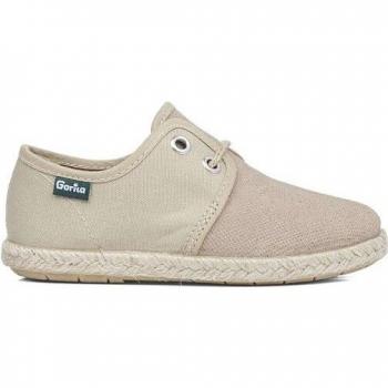 Zapato Náutico para niño Gorila 25350.2 Marrón de piel en color azul marino