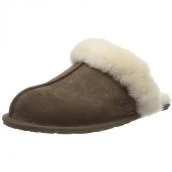 UGG Scuffette II Women's Espresso Suede Sheepskin Slipper - Size 41