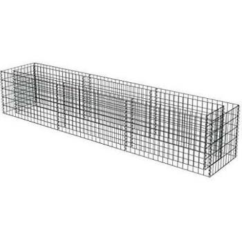 vidaXL Arriate de Gaviones de Acero Galvanizado 270x50x50cm Flores Plantas