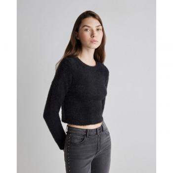 Easy Wear - Jersey de pelo para mujer con cuello caja