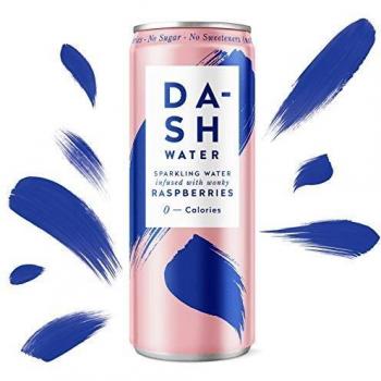 Dash Water - Sparkling Water Infused with wonky Raspberry - Sugar Free Fruit Water - No Calories - No Sugar - No Sweeteners