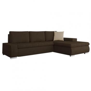 Sofá rinconero Comfivo 112 con función de descanso y caja de ropa de cama, 265 x 85 x 185 cm
