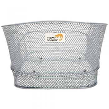 Unbekannt Stresa Cesta de Bicicleta, Color Plata, tamaño 42 x 33 x 20 cm