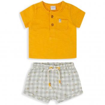 Conjunto de bebé niño de camiseta con manga corta y short estampado