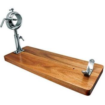 NERTHUS FIJ 366 Jamonero Giratorio con Cabezal telescópico, Madera, Marrón