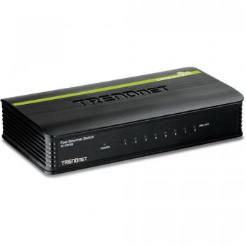 TRENDnet TE100-S8 8 Port Unmanaged Desktop Switch 10/100 Mbps