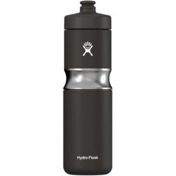 Botella Deportiva Térmica Hydro Flask 20 Oz Boca Ancha Aislada Negra 591 ml