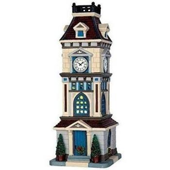 Lemax - Clock Tower - 10,5 cmx28,7cmx11,5 cm - Iluminado Campanario - LED - Porcelana