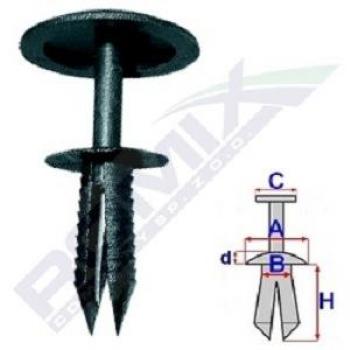Grapa de Fijación ROMIX C10100, 10 Piezas, alta resistencia, diseño ergonómico, ideal para trabajos de oficina y manualidades