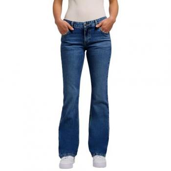 Vaqueros Rectos de Mujer Lee Marion Tiro Medio Azul Caídas de Lluvia 27W / 31L