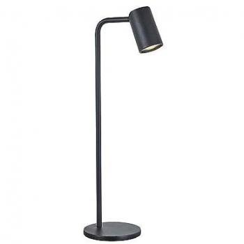 Lámpara de Mesa Alta Sal Negra 53 cm con Interruptor en Línea y Luz GU10
