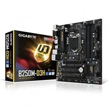 Gigabyte GA-B250M-D3H, Placa Base, DDR4 Dual Channel Non-ECC Unbuffered , 4 DIMMs