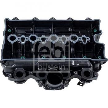 Tapa de culata FEBI BILSTEIN 174156 - Válvula Tapa, tipo: tapa de balancines, material: plástico, color: negro, compatible con varios modelos de vehículos
