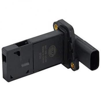 HELLA 8ET 009 142-821 Medidor de la masa de aire - 4polos - atornillado - sin tubo de admisión