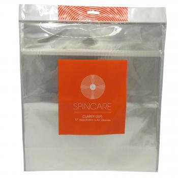 50x Resellables Fundas para 1-2 LP De Vinilo Discos 12 33 RPM | Clarity Double | Super Transparentes Delgado Fundas LP | Adhesiva En La Plastico Bolsa, No En La Solapa | 50 Micron | Blake Sleeves