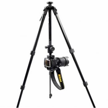 Foto-engranajes mesen profesional trípode de cámara de Monopod fotografía de aluminio trípode con cabeza esférica 360 grados de cuatro pines de bajo ángulo de tiro con estuche 555mm-1535mm Altura