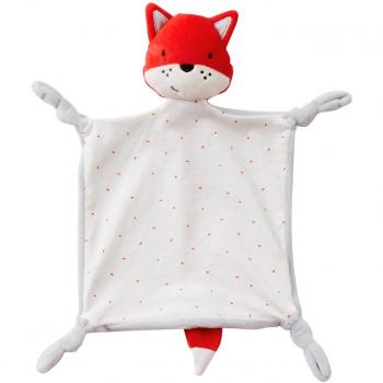VERTBAUDET Doudou plat renard Gris Claro Liso UNICA