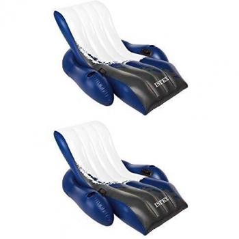 Tumbona de Piscina Deluxe con Respaldo Ajustable