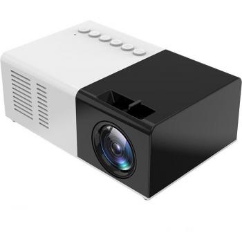 Mini Proyector J9 HD Portátil para Cine en Casa, Reproductor Multimedia, Compatible con 1080P, AV, USB y Tarjeta Micro SD