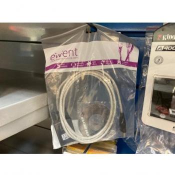 Ewent EC1040 Convertidor de Serie a USB, Cable Negro 1,5 m, Conector USB Tipo A a DB-9 RS232