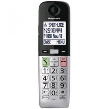 Teléfono Inalámbrico Panasonic KX-TGU430EXB Digital con Contestador, Volumen Amplificado, Pantalla LCD y Linterna - Negro y Plata