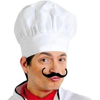 Guirca Gorro de cocinero, tela, talla única, color blanco