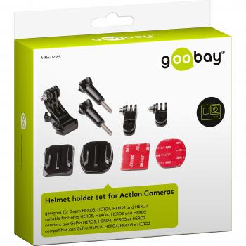 Goobay 72395 Casco Set para cámara de acción Negro