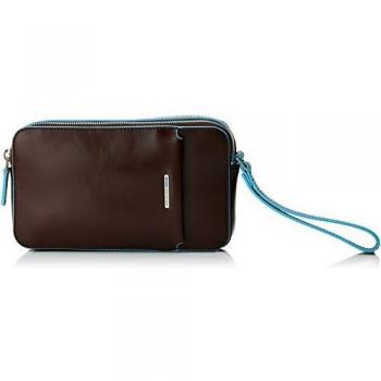 Piquadro Unisex adulto Monedero Marrón Size: 5x12x21 cm