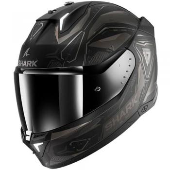 Casco de Moto Integral Shark Skwal i3 Linik Mat Negro-Antracita con LED 2XL