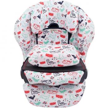 Funda para Silla Jyoko Cybex Juno Fix - Funda compatible con silla de coche Cybex Juno Fix, diseño Jyoko Dino Party