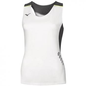Mizuno Camiseta Sin Mangas Premium JPN para Mujer Color Blanco/Negro Talla XS