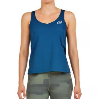 Camiseta de Tirantes Bullpadel Oroso Azul Noche para Mujer