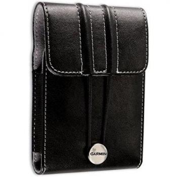 Garmin - Funda nuvi- GPS Sat Nav Funda para 3.5 de pantallas de 4,3  - de alta calidad piel de color negro Look - Correa de cierre elástica hasta 4,3 - Protege tu Garmin de daños y arañazos - Funda universal adecuado para Garmin nüLink. 