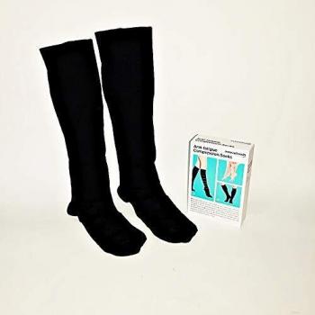 InnovaGoods IG114925 - Calcetines de compresion relax, color negro