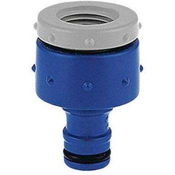 Tatay Racor de Grifo Hembra 3/4 pulgadas - 1/2 pulgadas Top Line, Conector Universal, Protección Solar, Fácil Instalación, Azul