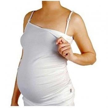 Verkauft von MamiMode Camiseta de lactancia para mamá, Blanco, XL