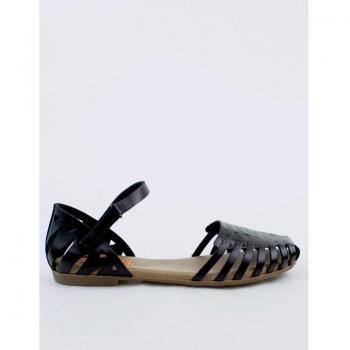 Sandalias Planas Porronet Mujer Negro