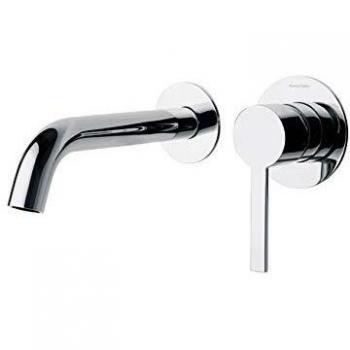 Ramón Soler 332102 Monomando para lavabo empotrado caño 19 cm, modelo Drako, Cromo