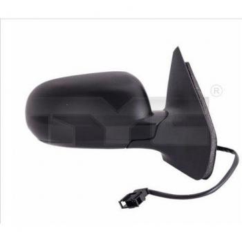 Espejo retrovisor TYC 337-0301 con ajuste manual, diseño aerodinámico, acabado en negro, compatible con varios modelos de vehículos y fabricado con materiales de alta calidad para mayor durabilidad