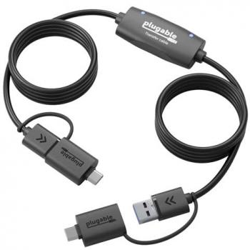 Plugable 6.6' USB 3.0 Data Transfer Cable with USB-C Adapter for Windows PC File Migration