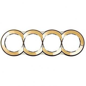 Simon 88640-36 - Placa Para 4 Elementos 100X242