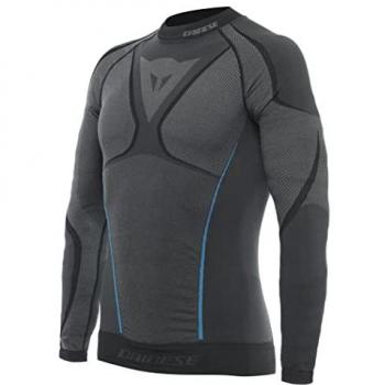 Camiseta térmica Dainese DRY LS - Camisa funcional de manga larga, color gris azul, talla M
