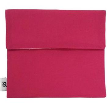 Qwetch - Bolsa porta snacks reutilizable - Magenta - 18x15,5cm 1 unidad