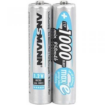 Ansmann - Pilas recargables NiMH AAA 1000 mAh